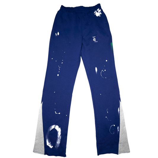 Blue Flared Joggers