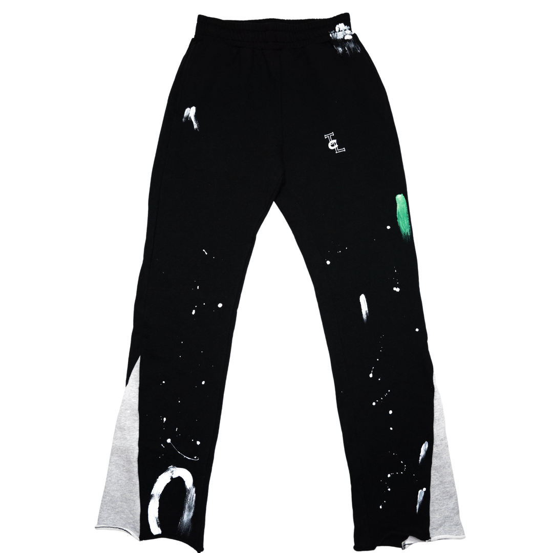 Black Flared Joggers