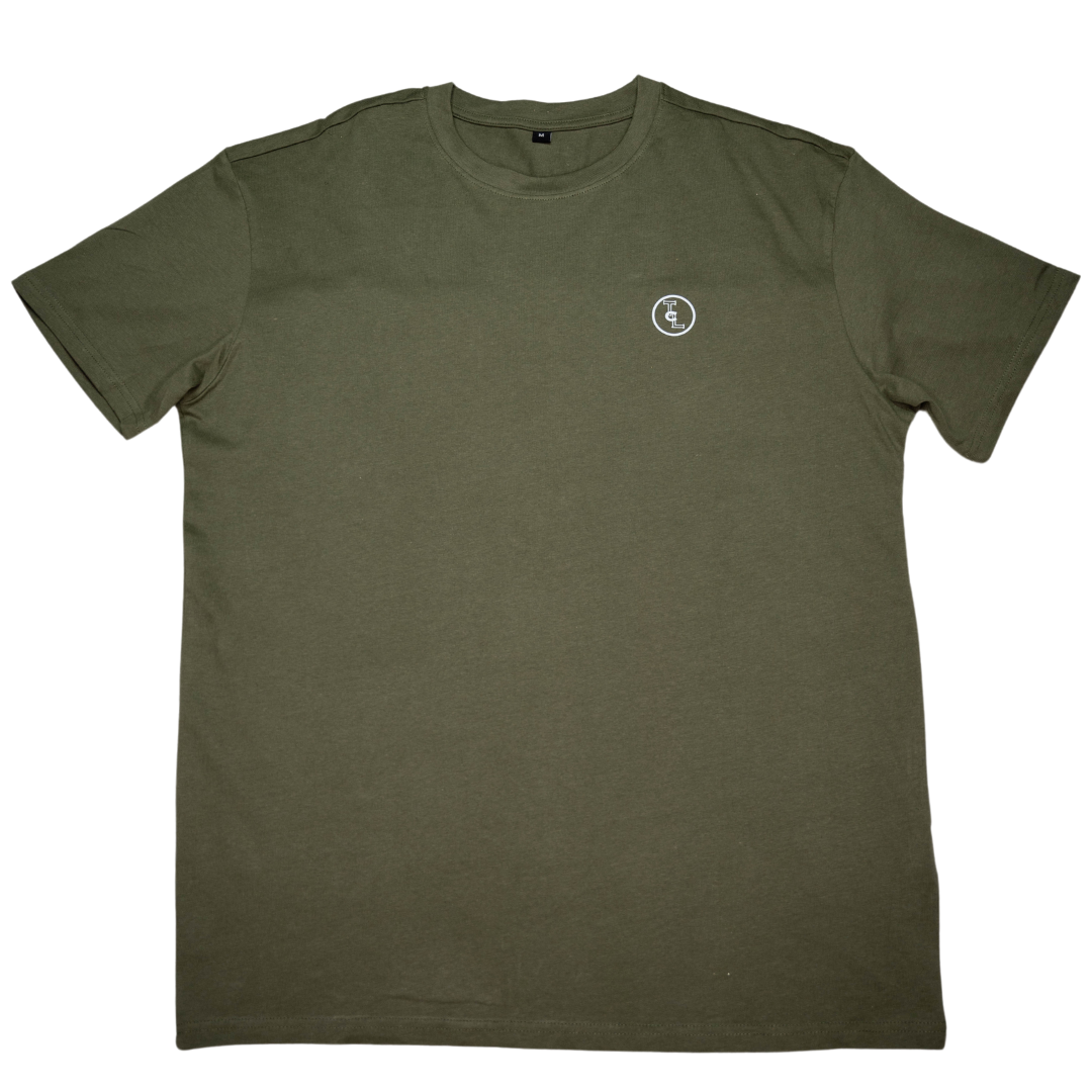 Olive Oversized Circle Logo T-shirt