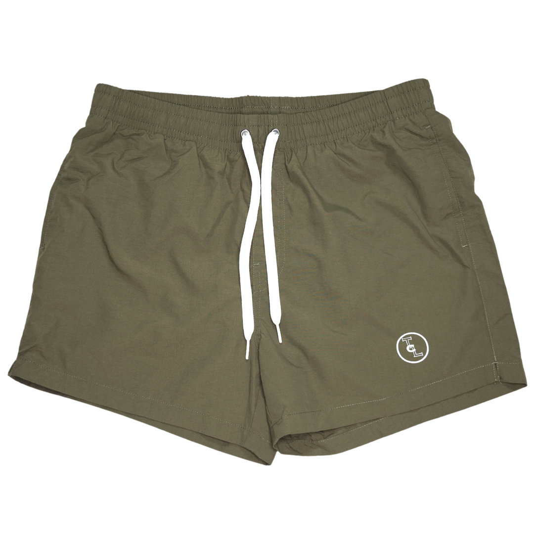 Olive Circle Logo Swim Short