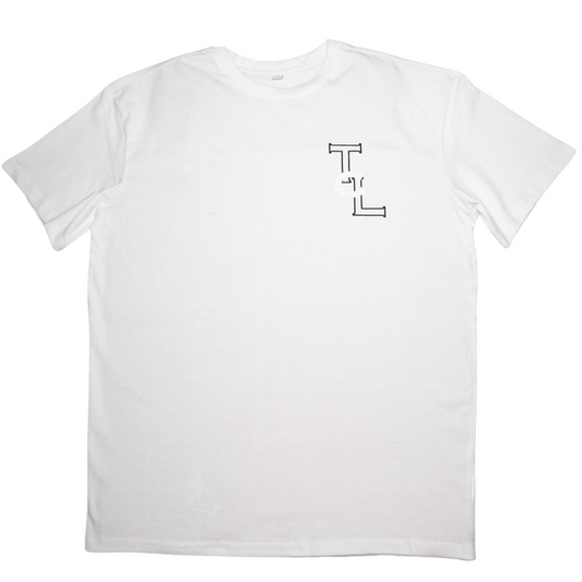 White Oversized TLC Monogram T-shirt
