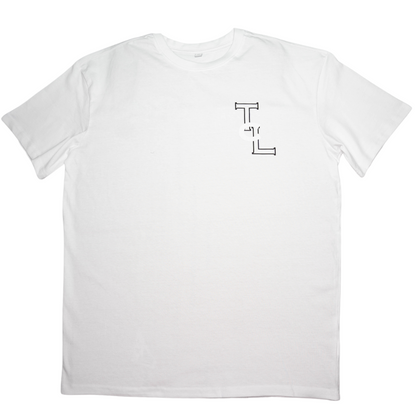 White Oversized TLC Monogram T-shirt