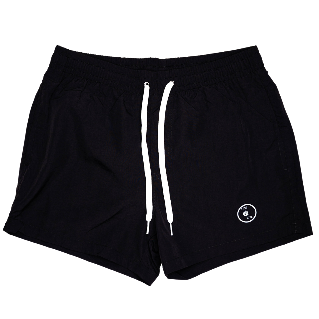 Black Circle Logo Swim Short