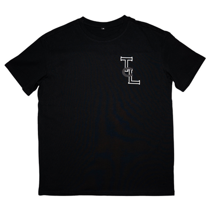 Black Oversized TLC Monogram T-shirt