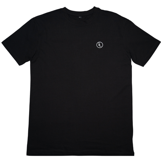 Black Oversized Circle Logo T-shirt