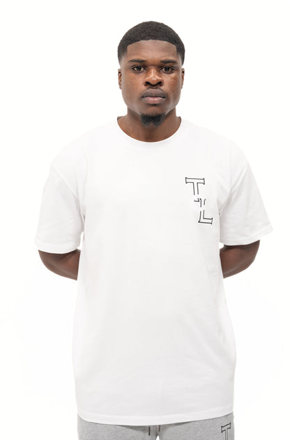 White Oversized TLC Monogram T-shirt