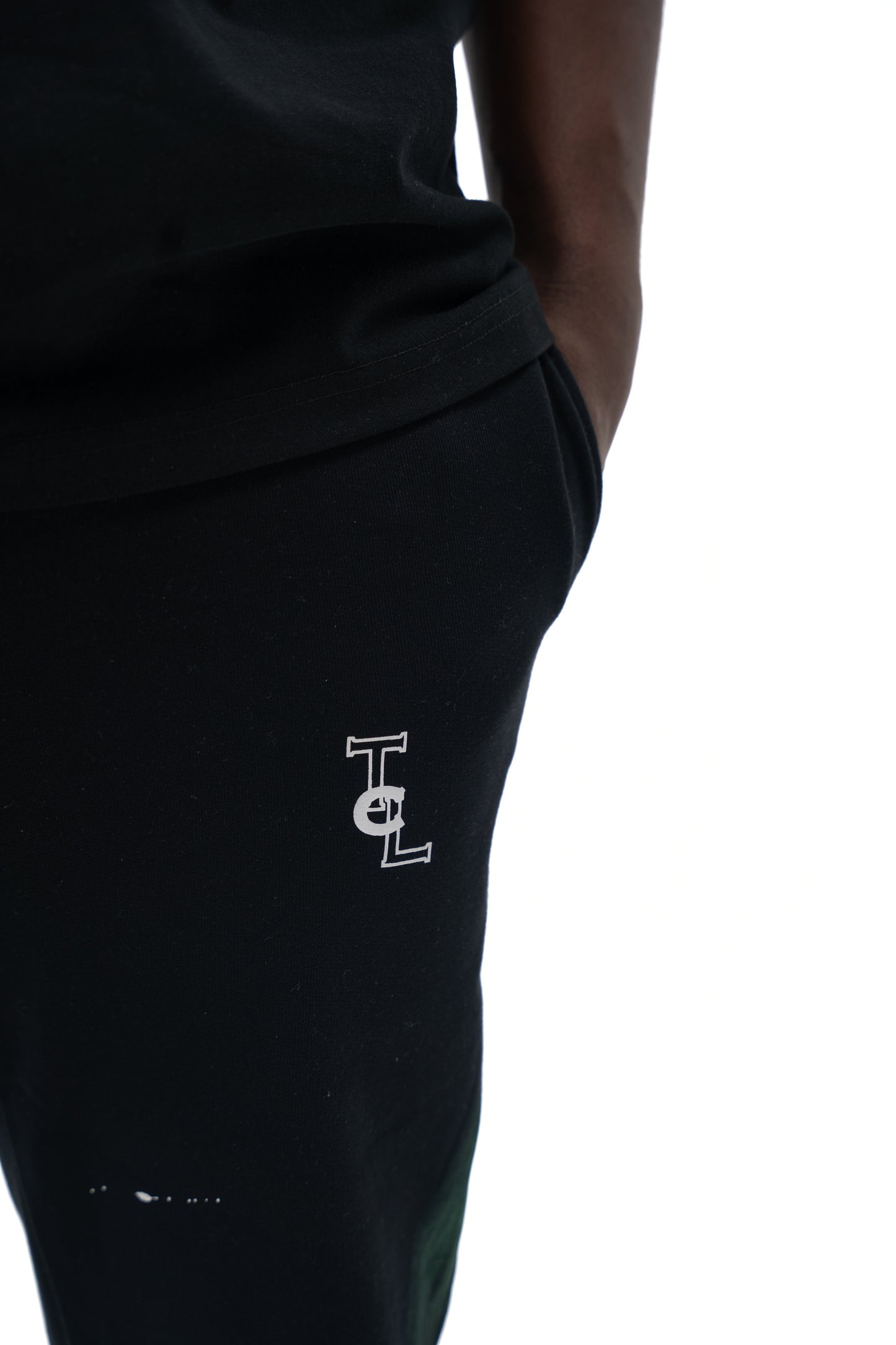 Black Flared Joggers