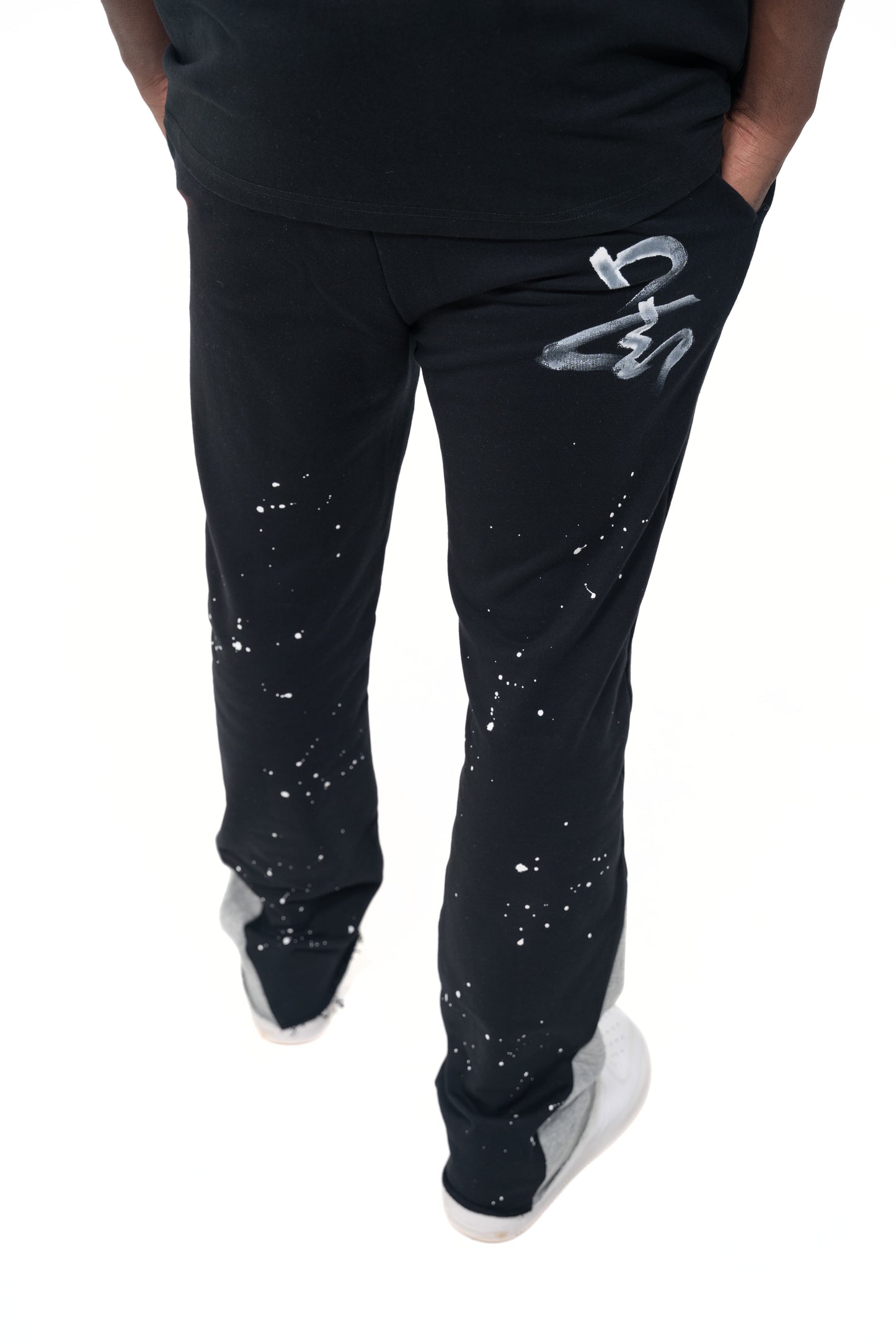 Black Flared Joggers